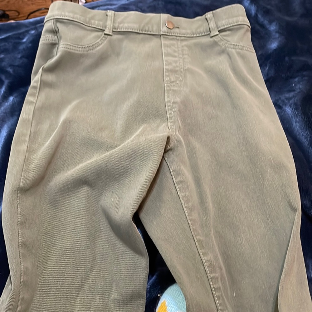 Green high waisted pants